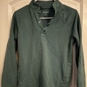 Cat & Jack Forest Green Snap Pullover